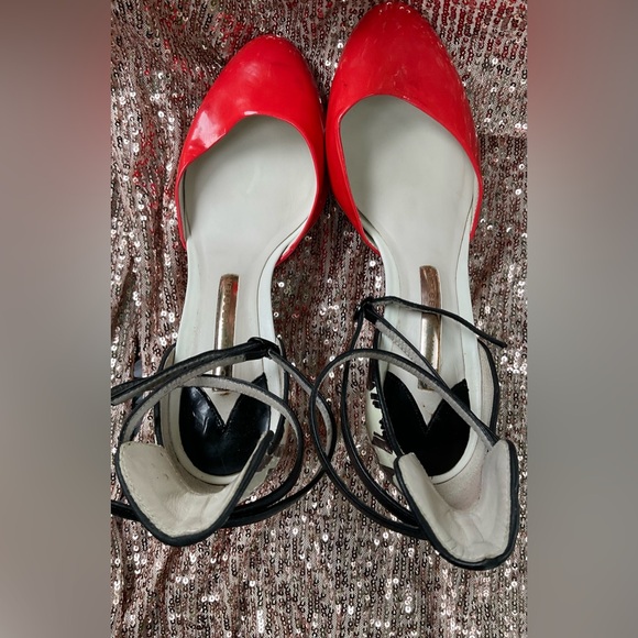 Sophia Webster Houndstooth Heel- red, black & white. Size 38. EUC - Picture 5 of 15